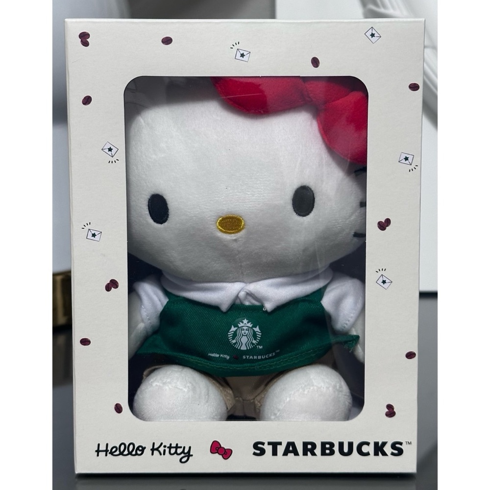 Starbucks x Hello Kitty LIMITED EDITION Barista Boxed Plush Doll 2025 - Picture 2 of 6